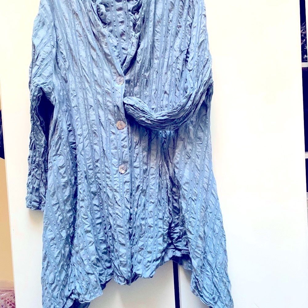 Grunge Tunic /stretch fabric asymmetric lines